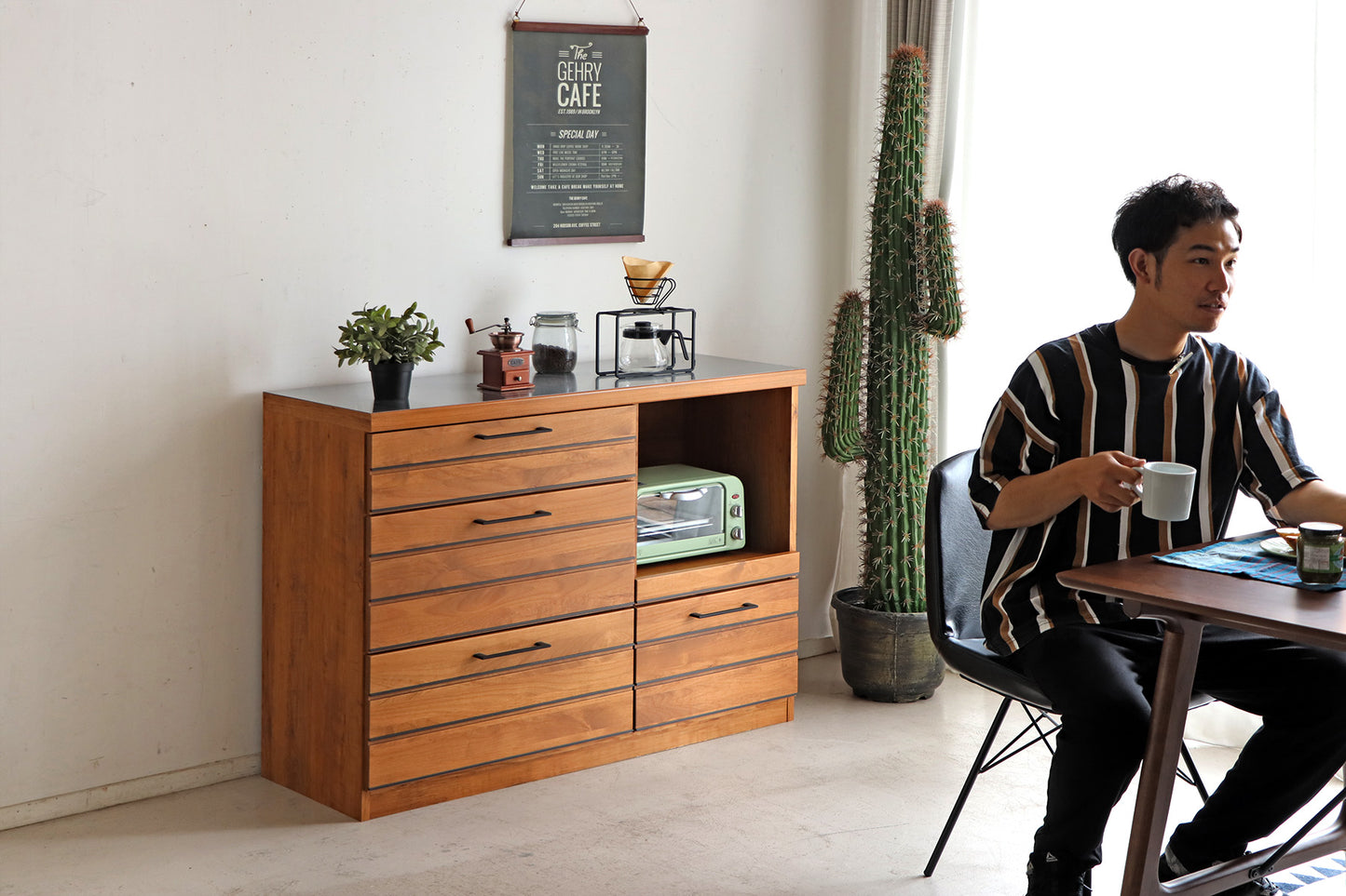 【送料無料】LINA 120カウンター 収納