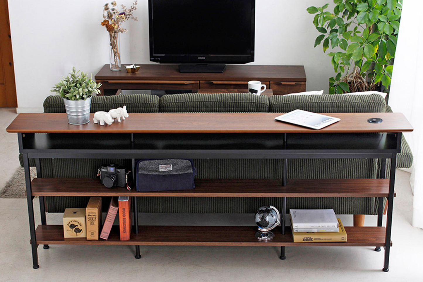 【送料無料】スマート 180背面収納 テーブル