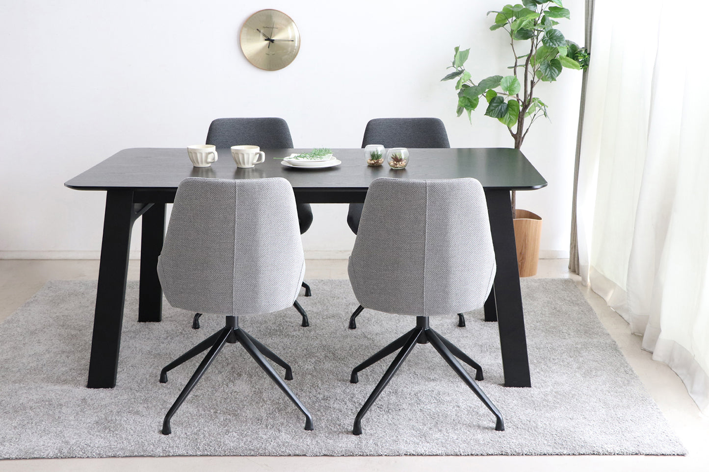 【送料無料】ファーブ ラウンドチェア GY