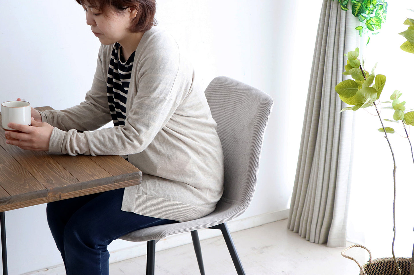 【送料無料】テル チェア GY BR