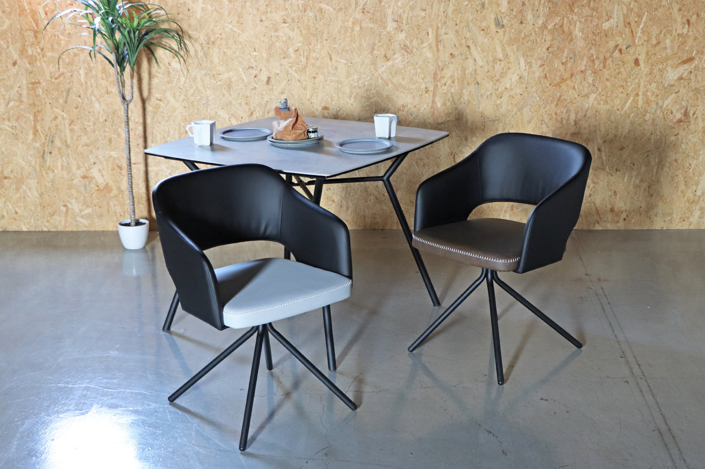 【送料無料】UP 326 MOND spin chair LGY ラウンドチェア