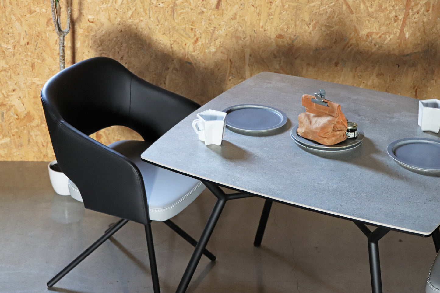 【送料無料】UP 326 MOND spin chair LGY ラウンドチェア
