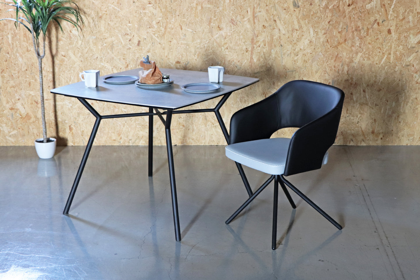 【送料無料】UP 326 MOND spin chair LGY ラウンドチェア