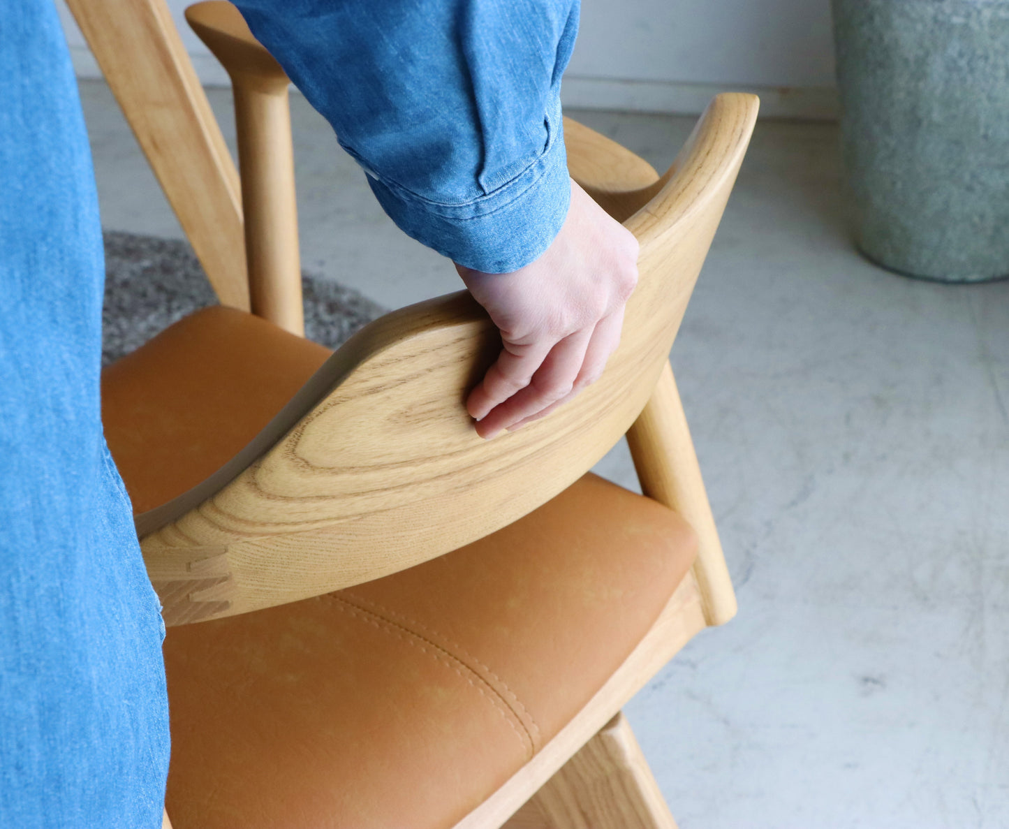 【送料無料】YT-010 回転チェア NA BR