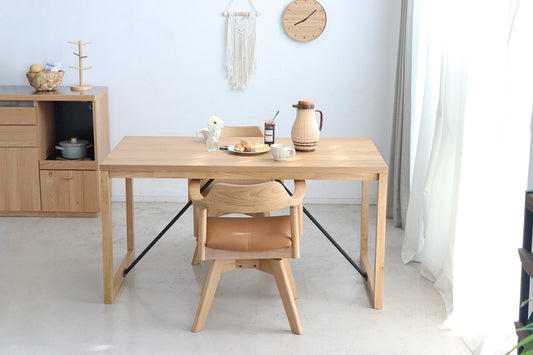 【送料無料】ハウタ　140ダイニングテーブル　NA